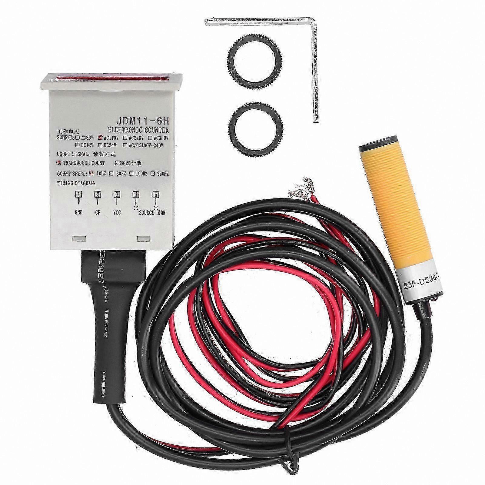 Automatic Induction Digital Counter 110V Industrial Sensor with Electronic Display