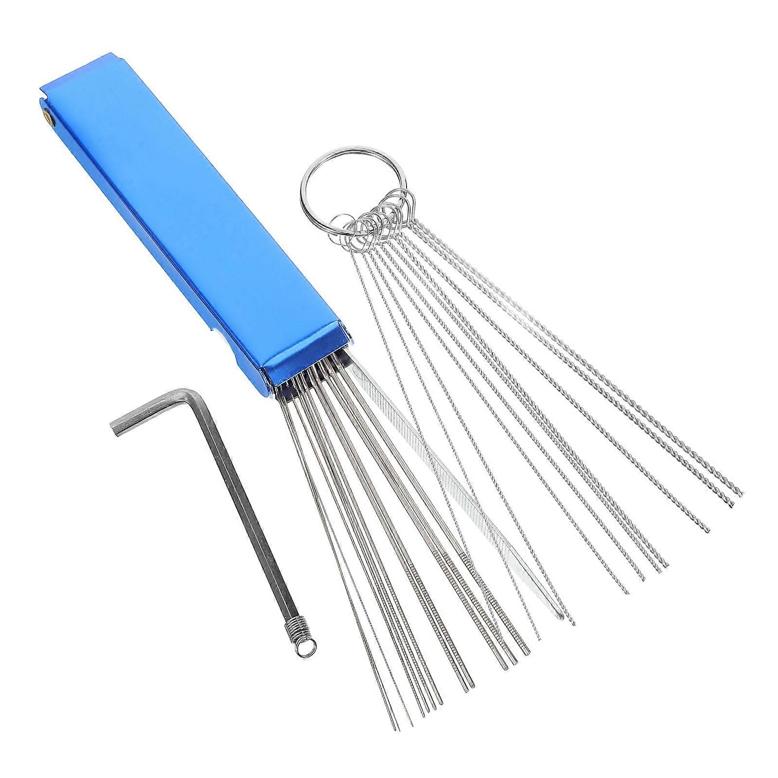 Stainless Steel Cleaning Kit for Motorcycle with Durable Needles and Tools 1 Set