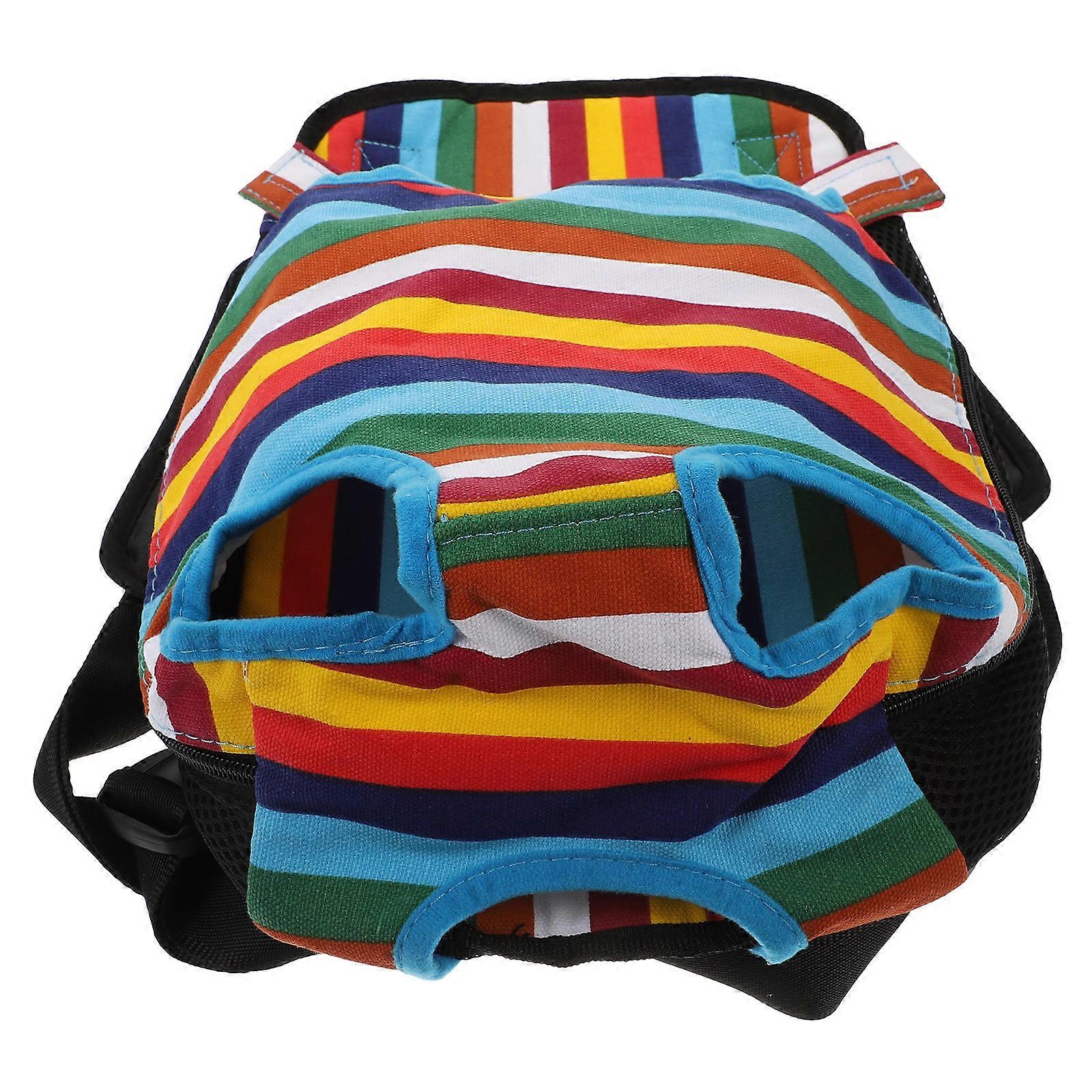 Cat Carrier Backpack Pet Carrier Travel Outdoor Activities Nylon Assorted Color Comfortable Straps 1Pcs