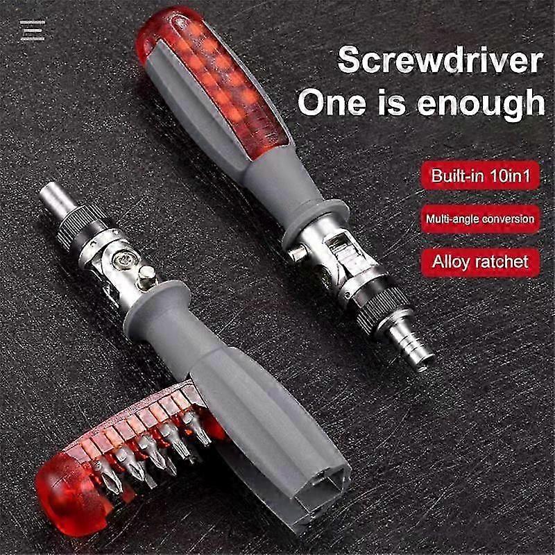 Ratchet Multi-function Screwdriver Set Multi Angle Cross Triangle Plum Shaped Screwdriver Household Appliance