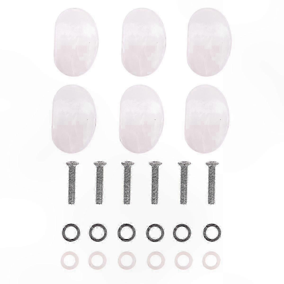 6-Pack Semicircle Electric Guitar Tuning Pegs Replacement Knobs for Machine Heads hwy