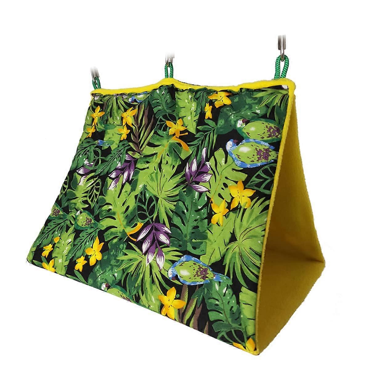 Sunshade Triangle Parrot Hammock Nest Bird Nest Pet Hanging Bed Bird Supplies Parrot Bed Size Xl