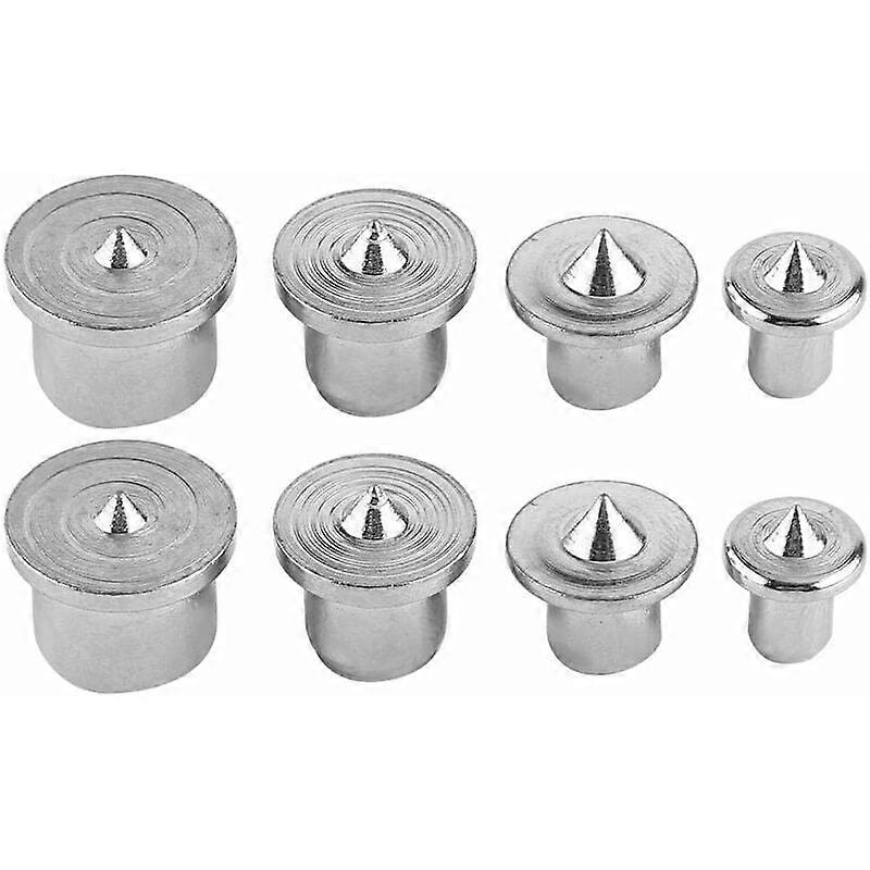 8pcs Woodworking Alignment Dowel Centering Tool Points Marker Drill Center, 4/5/6/8/10/12mm Dowel Pin (Solid)