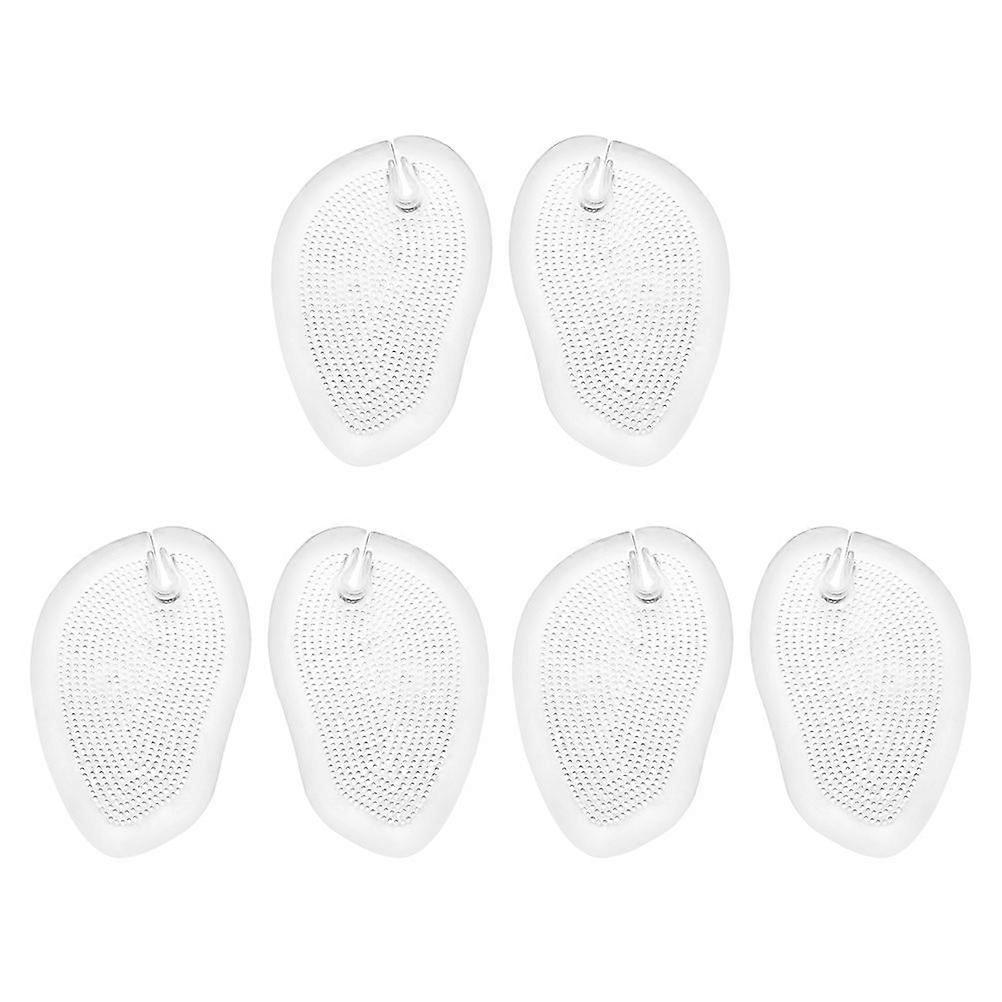 3 Pairs Flip-Flops Gel Cushions Pad Anti-Slip Forefoot Pads Sandal Front Cushions