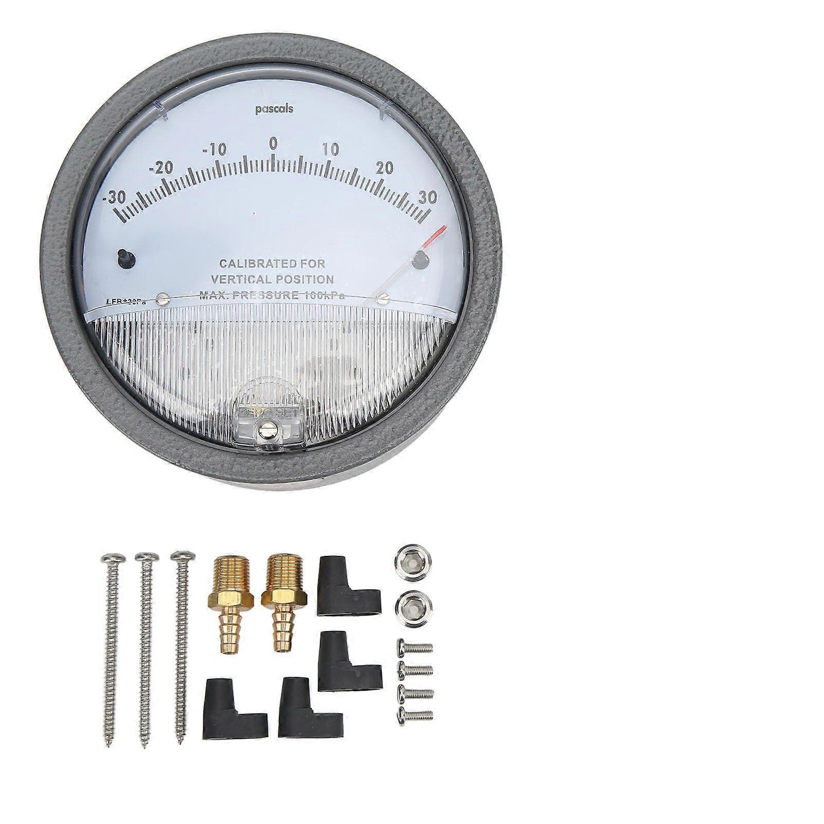 Differential Pressure Gauge Clean Room HVAC Filter Detection with Pointer Vacuum Components
