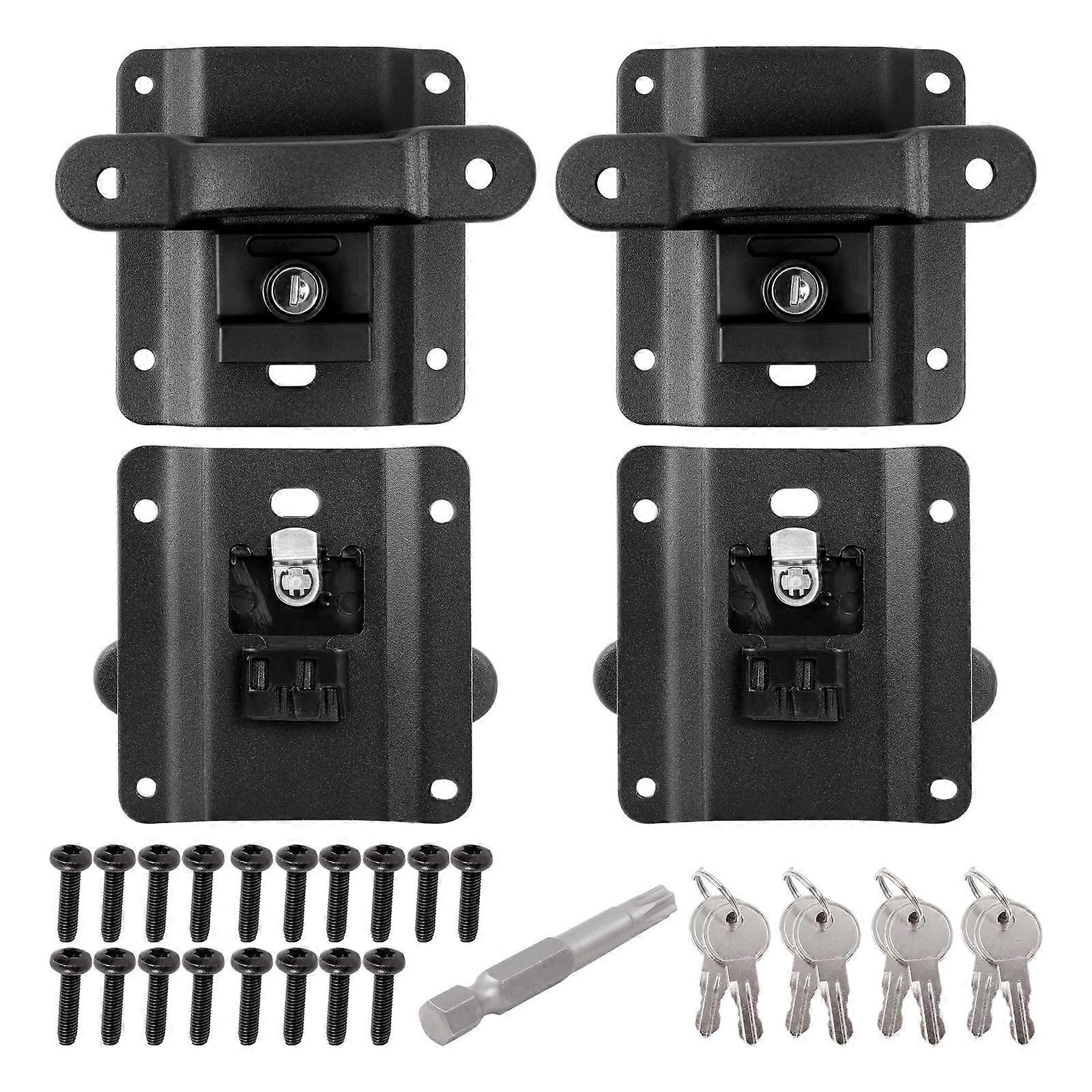 Secure Cargo Anchors with Locking Hooks for F150 F250 F350 2015-2025 Trucks 4 Anchors Kit Easy Installation Multicolor