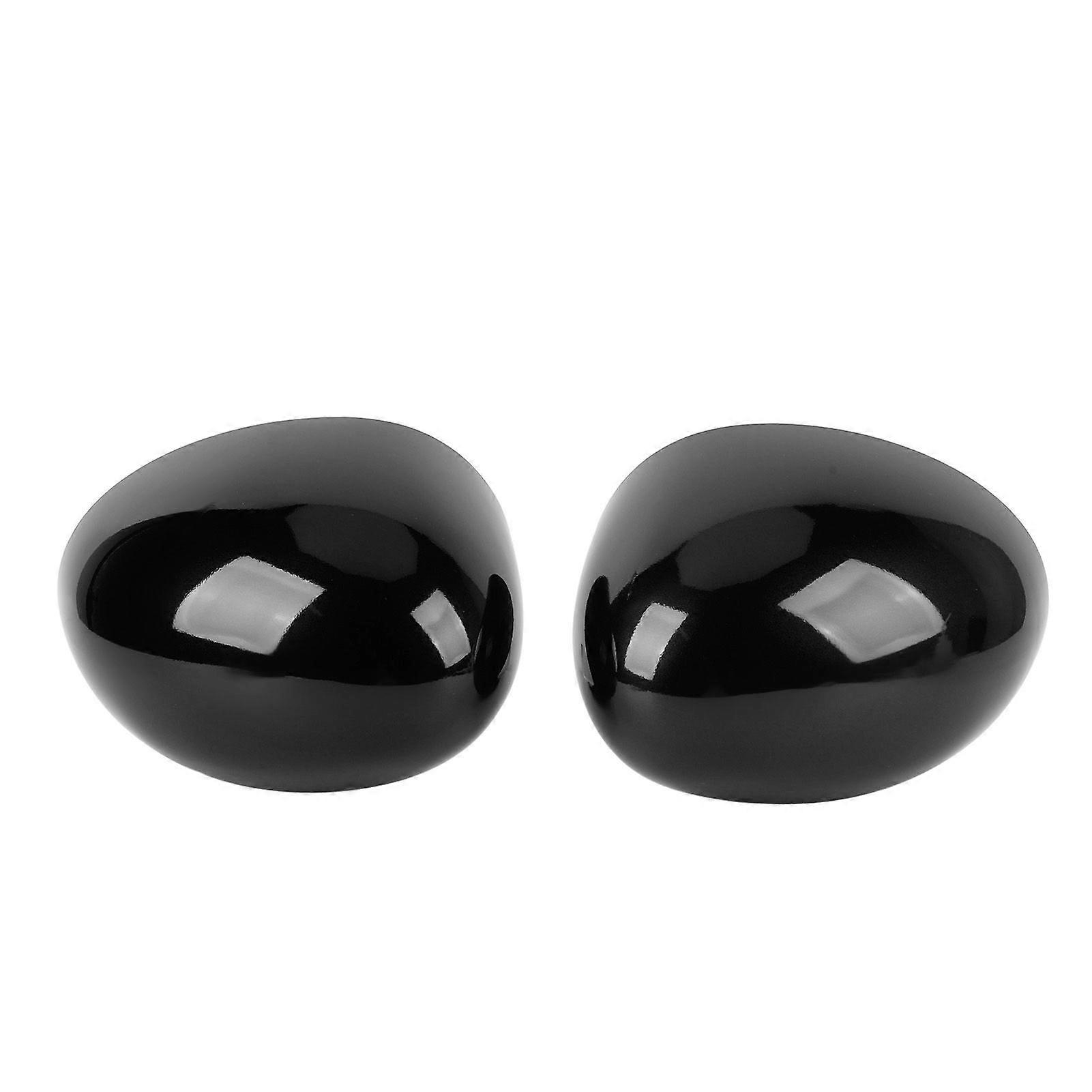 1 Pair Door Side Wing Mirror Cover 51167401229 Stylish Exterior Rear View Side Mirror Cap for F54 F55 F56 F57 F60 Pre-LCI 2014 to 2019 Glossy Black