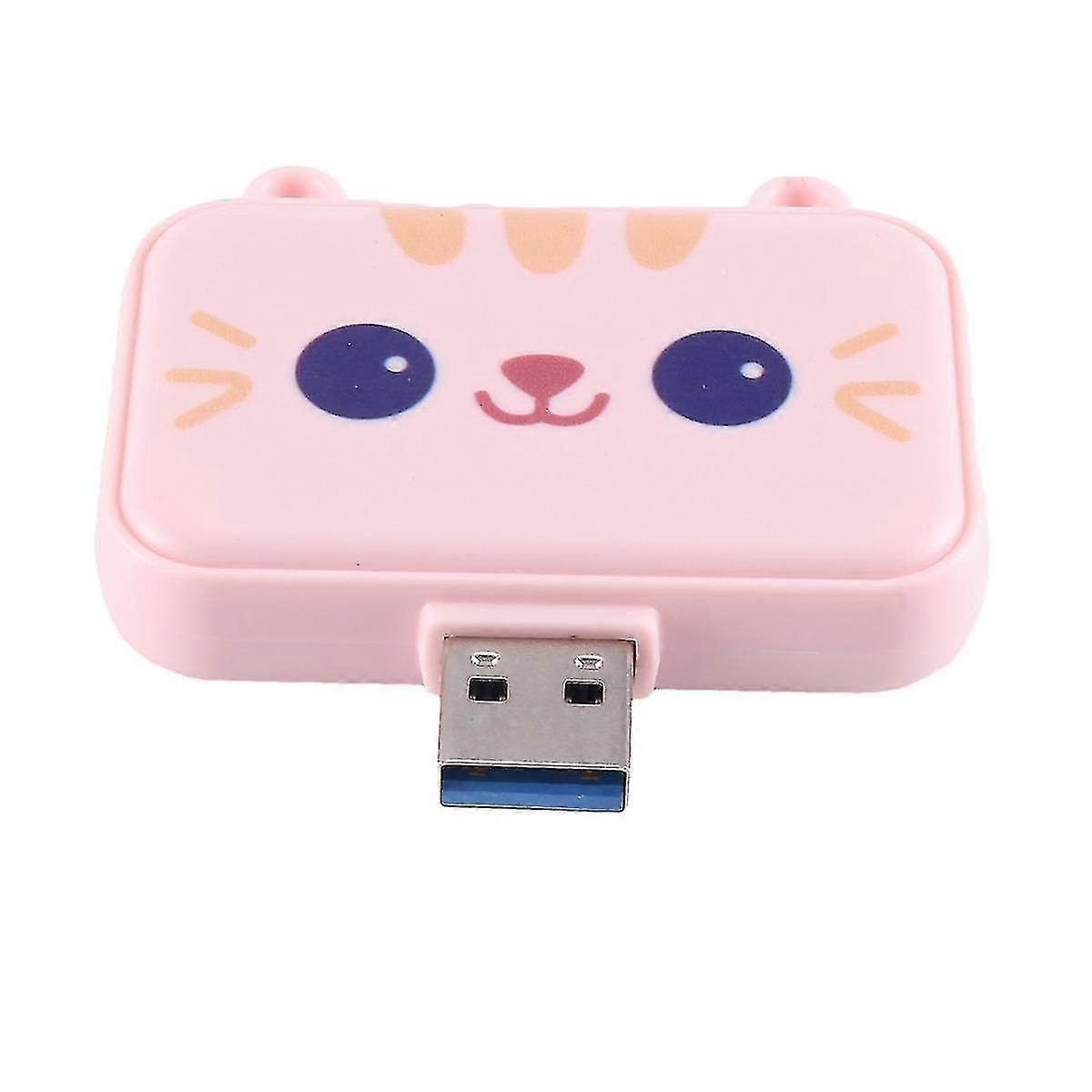 Hub USB à 3 ports avec interface Type-C, compatible avec USB 3.0, charge rapide 60 W