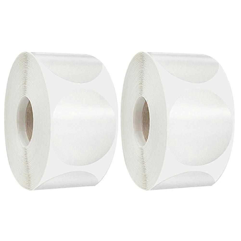 2 Rolls Transparent Envelope Sealing Stickers Self-adhesive Label Stickers