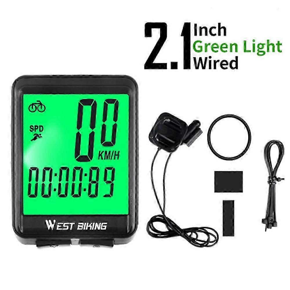 Waterproof Wireless Bicycle Computer with LED Speedometer and Odometer for MTB and Road Cycling