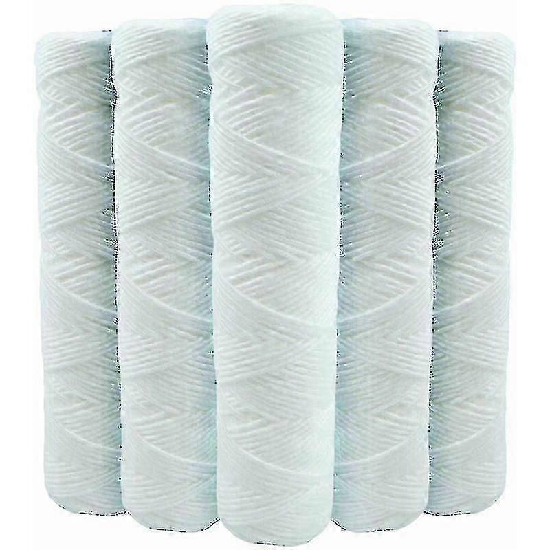 2025 Set Of 5 Coiled Water Filter Cartridges Anti Sediment 9 Inches 3/4 - 20 Microns Compatible With 10 Inch Filters Made In France-kryc