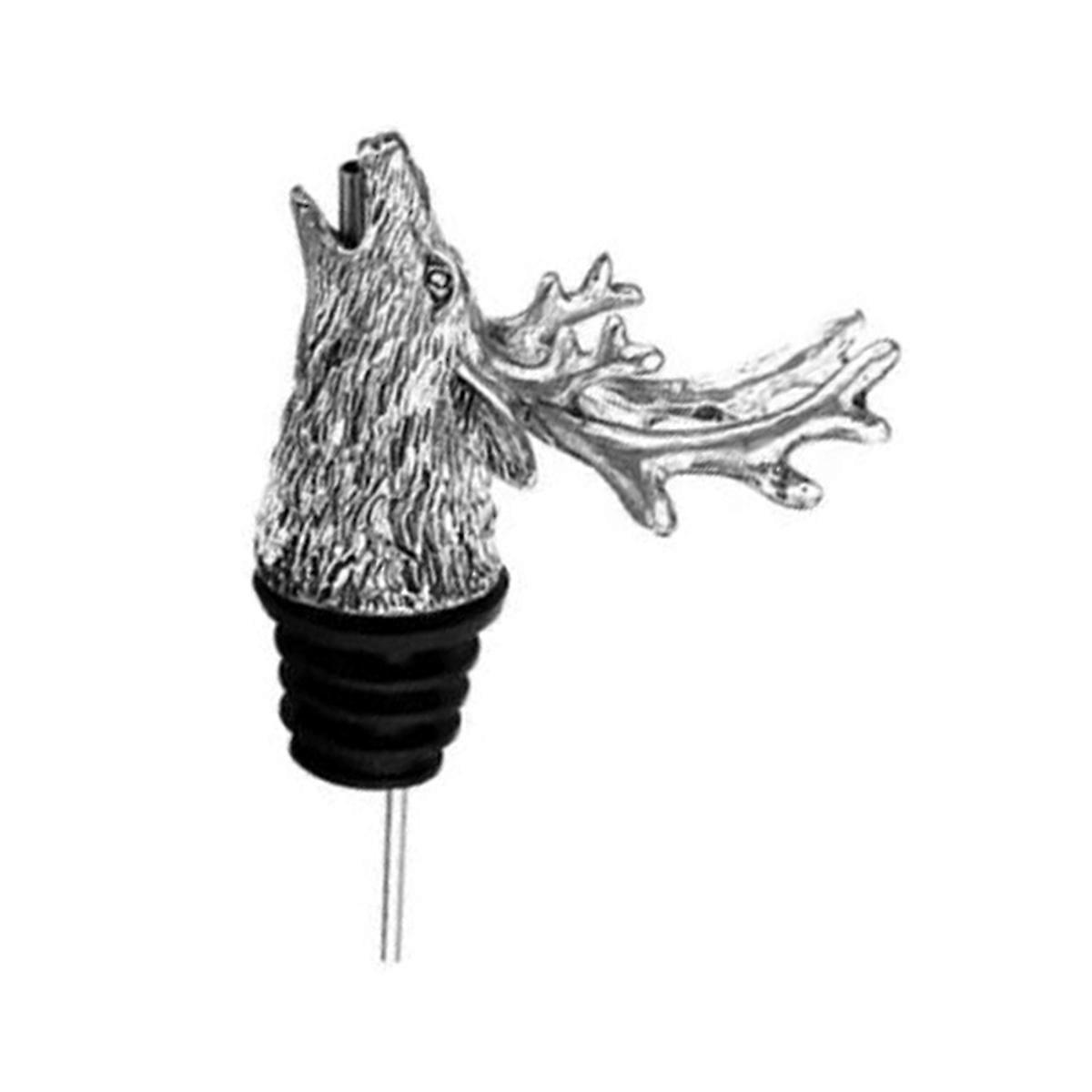Sacred Deer Head Wine Pourer Whiskey Wild Grid Red Wine Wine Mouth Auspicious Meaning Home Bar Tools Crafts Gift A