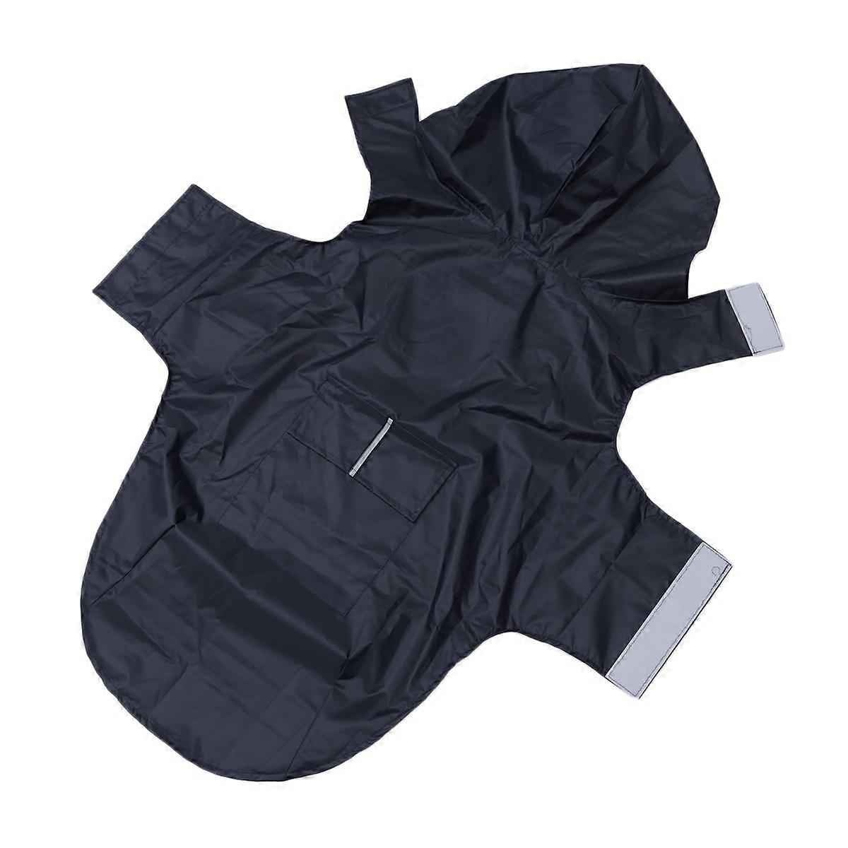 Reflective Hooded Dog Raincoat for Big Dogs Made of Polyester with Adjustable Design and Nylon Fabric 3XL