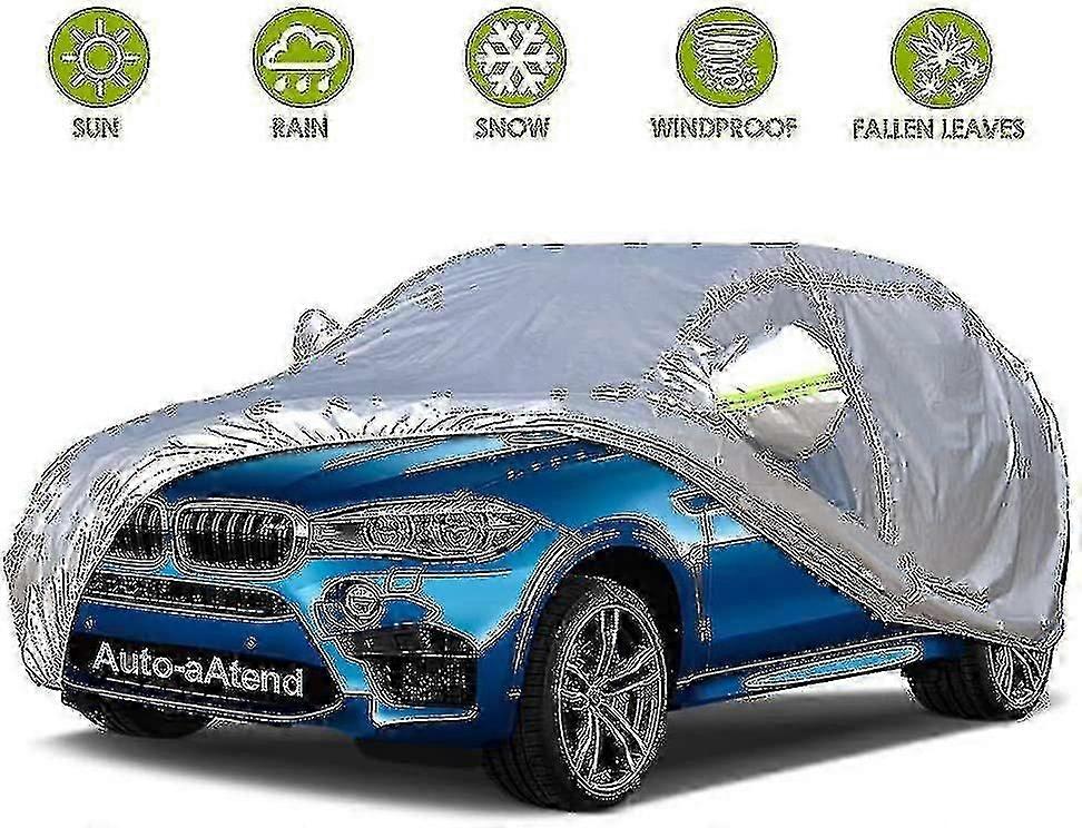 כיסוי רכב SUV חיצוני, כיסויים אוניברסליים לרכב מלא, הגנה עמידה למים Windproof_l28