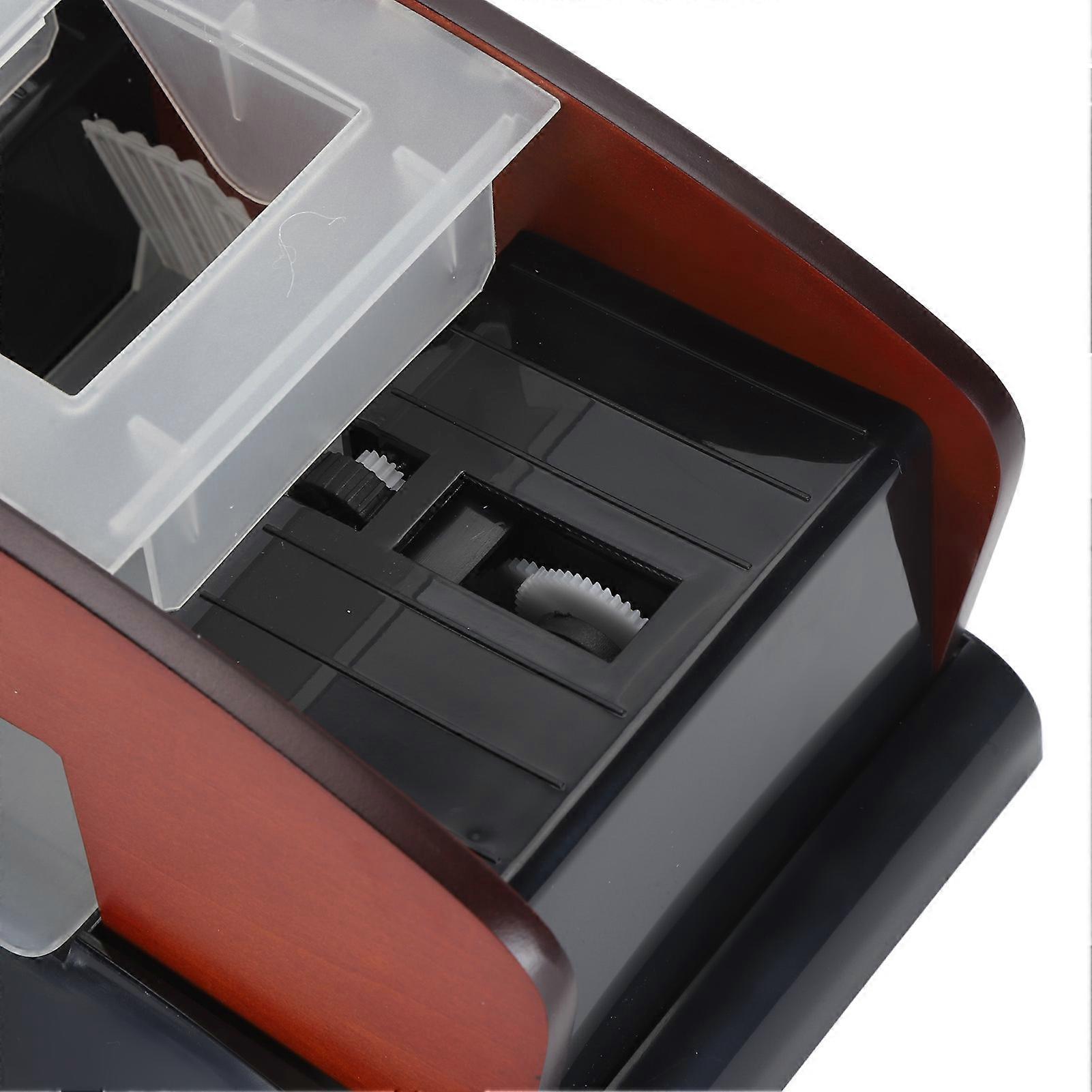 Automatic, quiet and fast electric card shuffler for family parties
