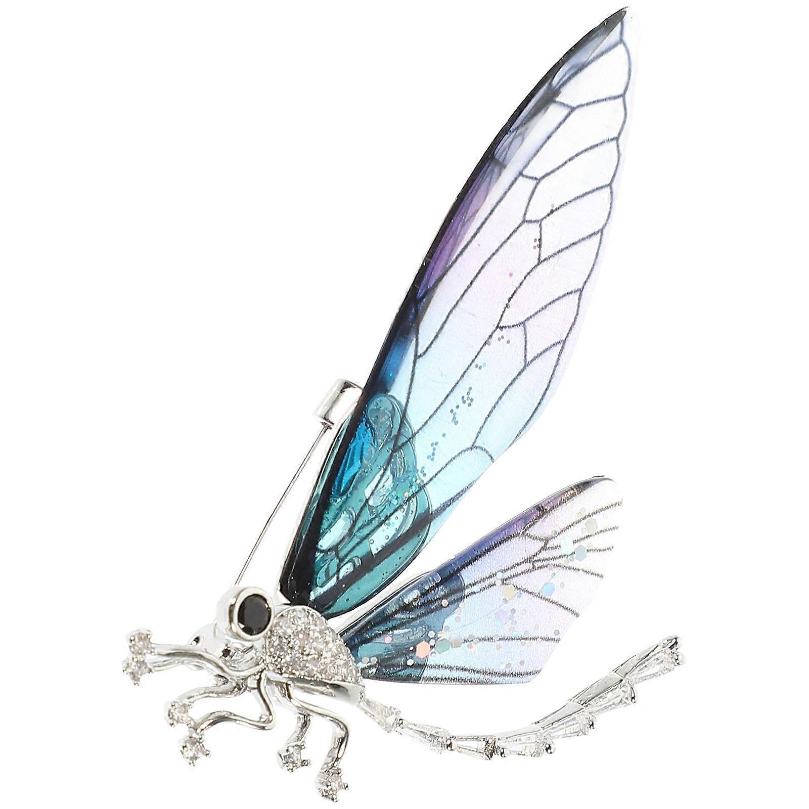 اليعسوب دبوس بروش طية صدر السترة دبوس لحقائب الملابس القبعات الخزامى سبائك أزياء التبعي 1 مجموعة