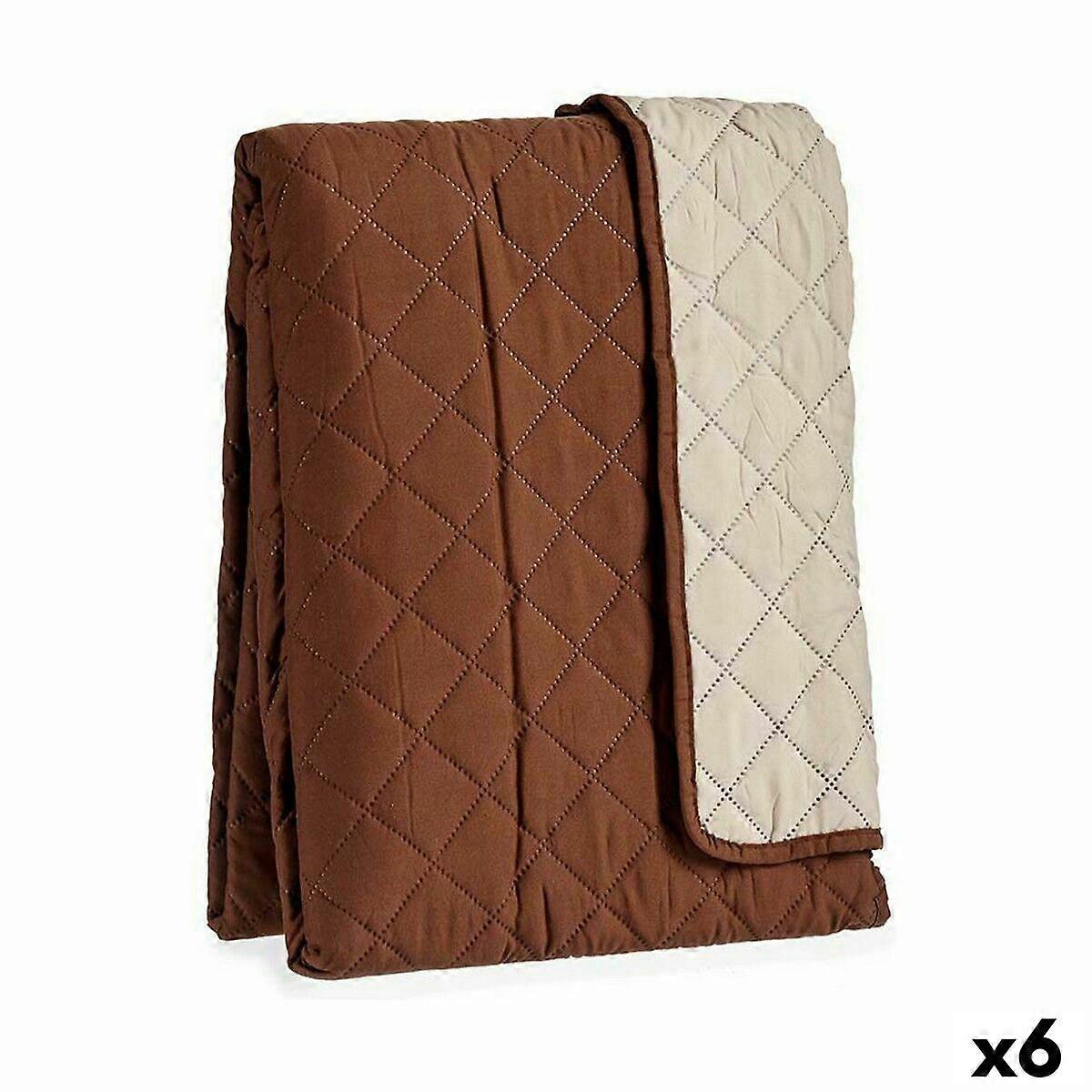 غطاء أريكة ديكور هدايا بني بيج 290 × 200 × 0.5 سم تنجيد (6 قطع)