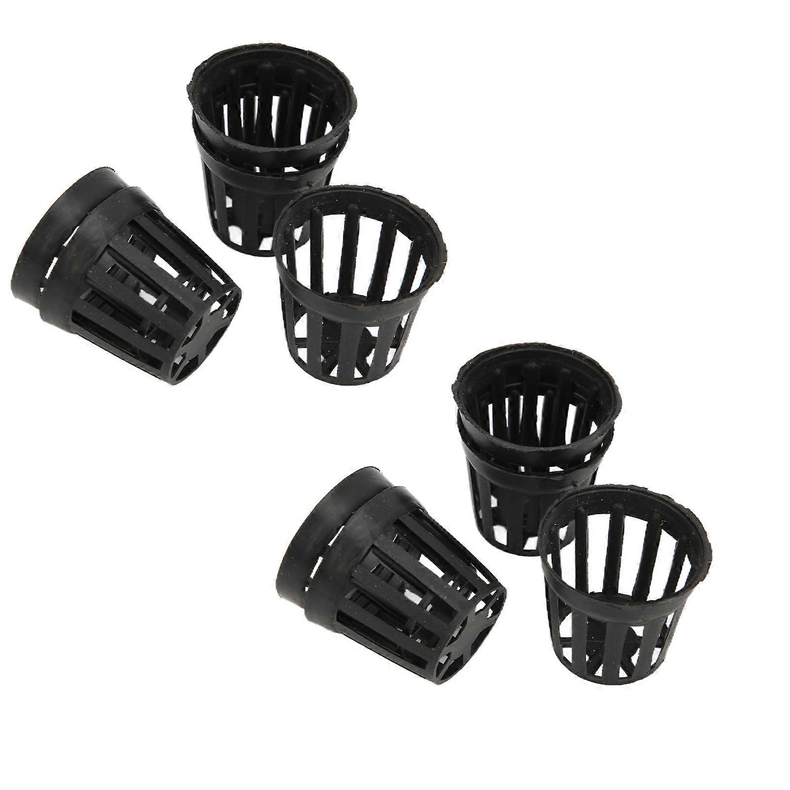 10pcs Black Plastic Aquatic Net Cups for Fish Tank Planting