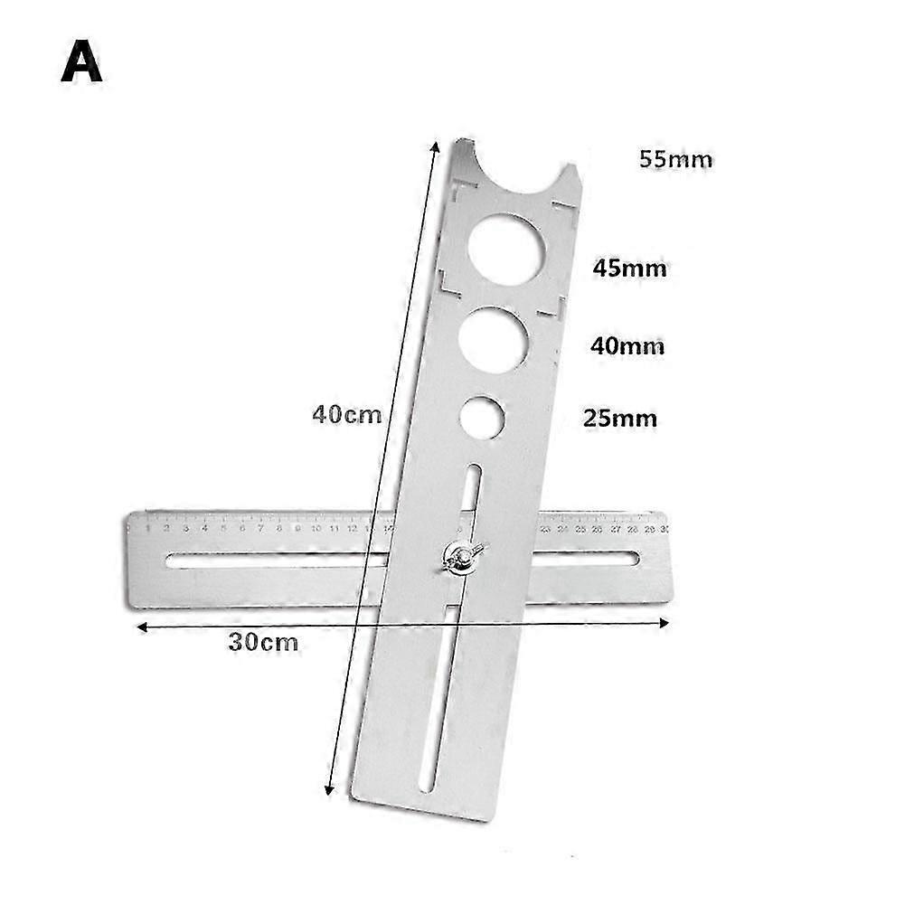 Tile Hole Locator Multi-functional Measuring Tools Ceramic Tile Hole Opener