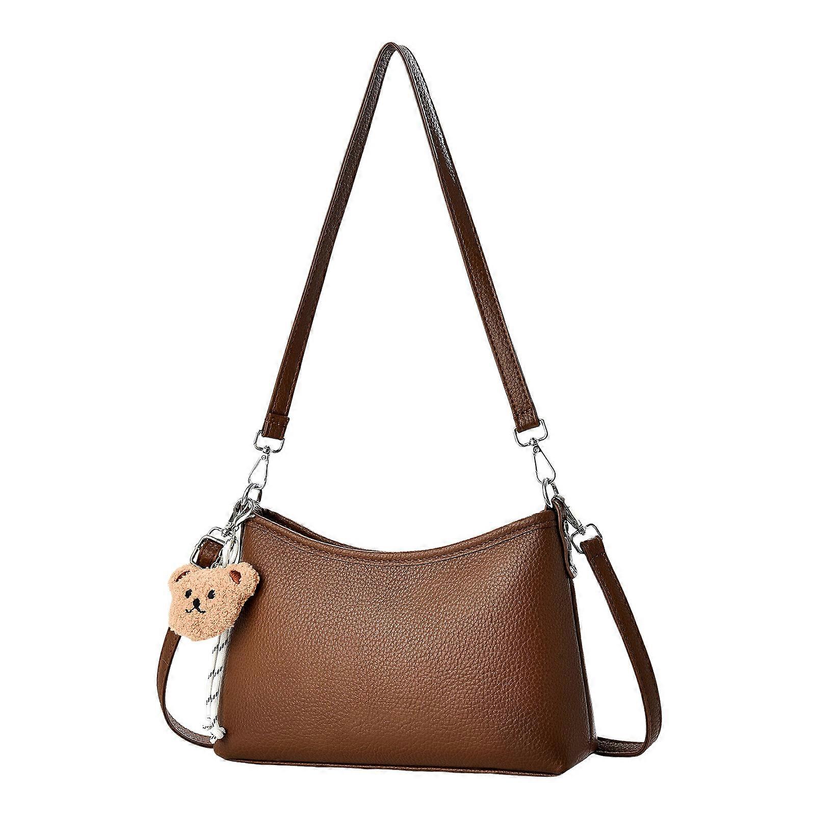 Versatile Ladies Handbag With Doll Pendant For Daily Use Waterproof Aesthetic Vintage Bags for College Work