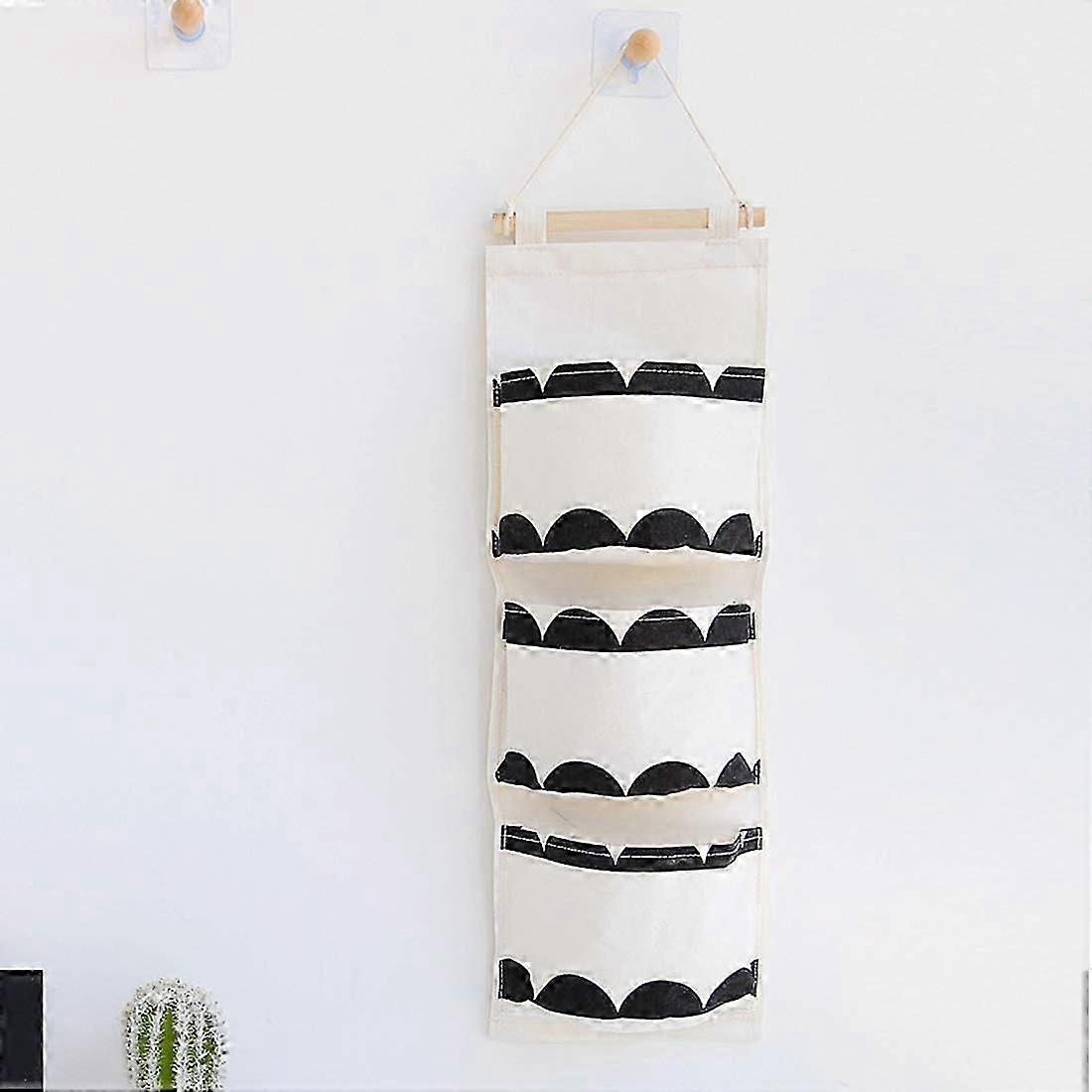 Nursery Hanging Organizer with 4 Pockets Organizers Wall Door Utensil Bag Hanging Storage Storage Bag Pattern-B(1pc)