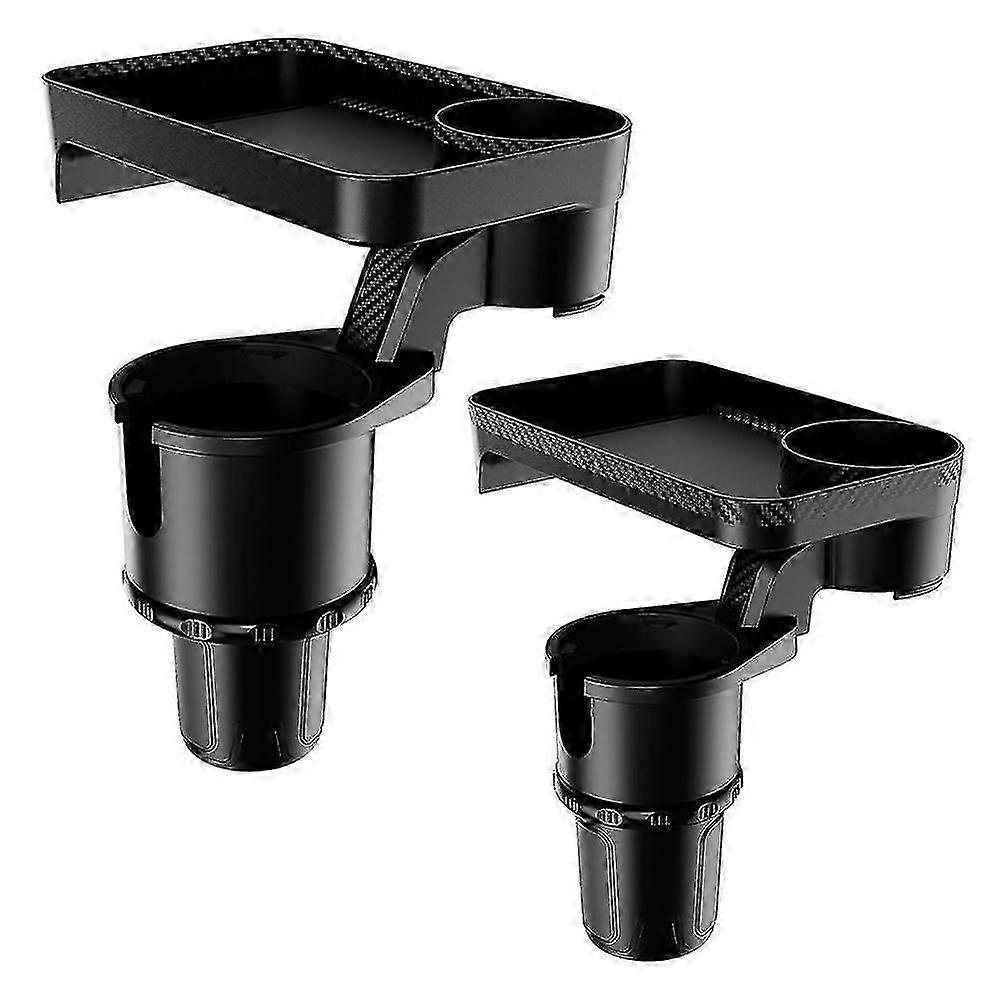 3 In 1 Vehicle-mounted Slip-proof Water Car Cup Holder 360 Degree Rotating Tray Multifunctional Dual Houder Auto Accessory
