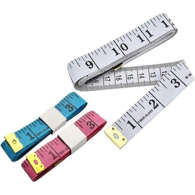 3 Pieces Tape Measure, 150 cm Double Sided Dressmaker Measure, Tape Measures for