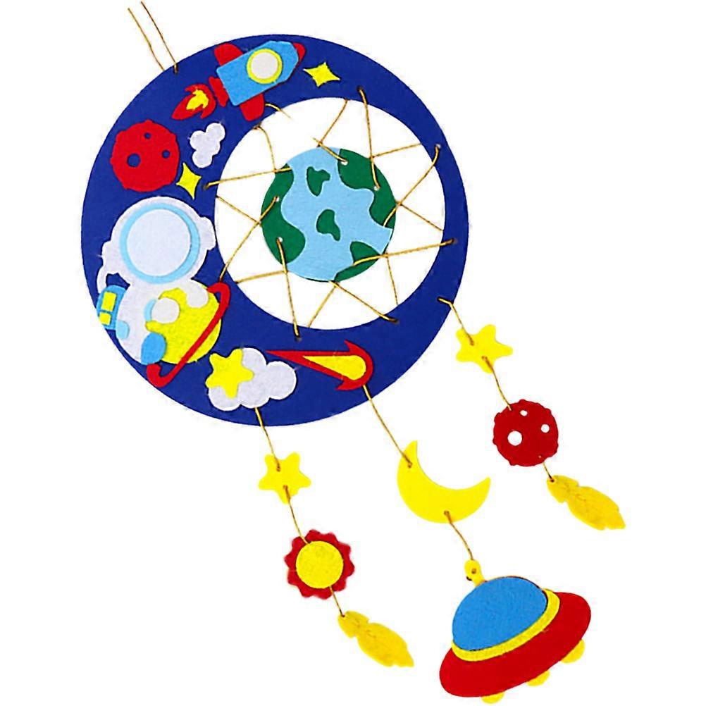 Children DIY Felt Wind Chime Kit for Handmade Wind Bell with 4Sets