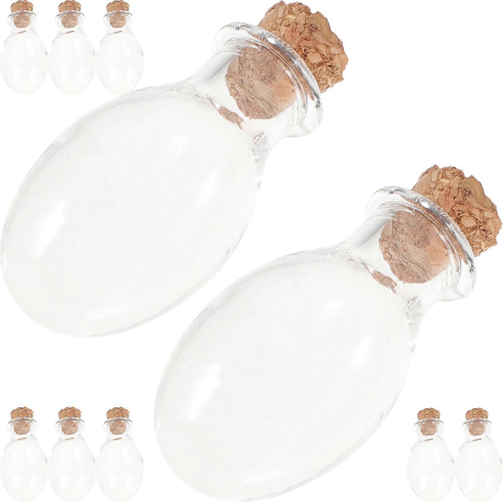 50Pcs Glass Storage for Kitchen Use Transparent with Stopper