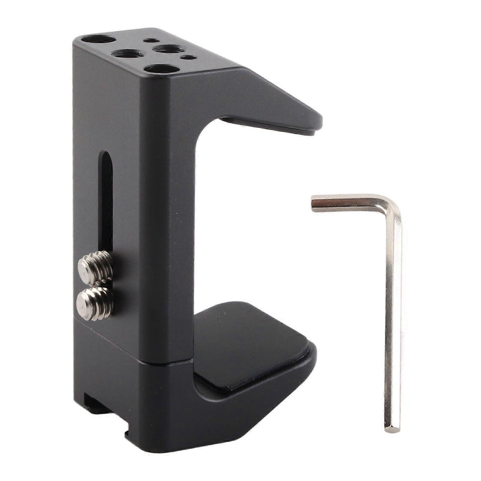 Power Bank Holder Aluminium Alloy Universal Powerbank Mount Fixed Clamp for Camera with 1/4 Inch Screw Hole Cold Shoe Mount
