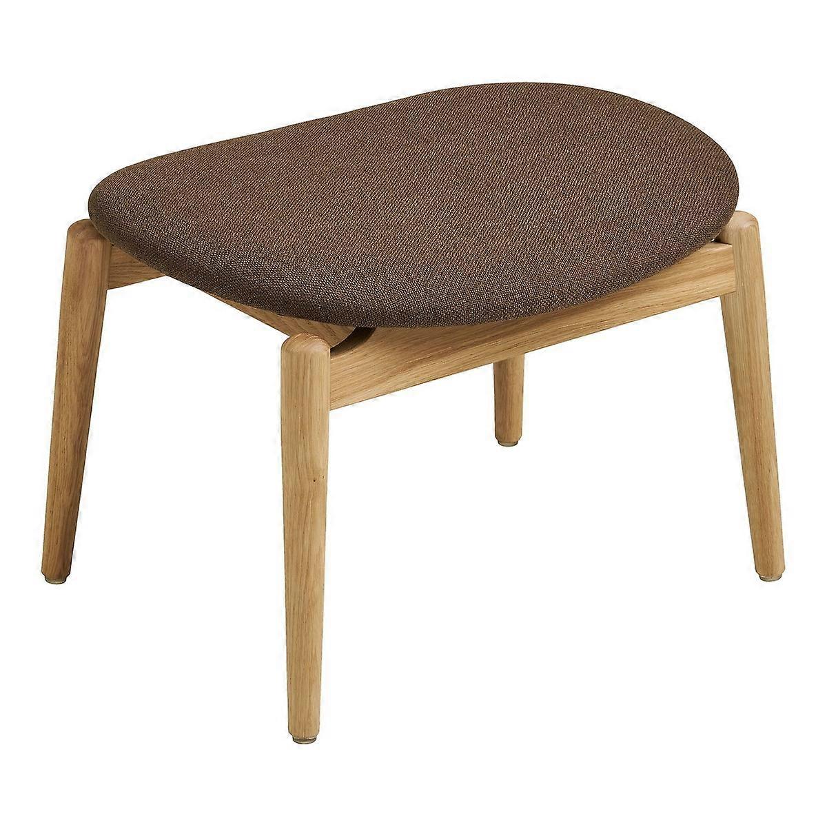 Olvera Fußhocker, Braun, Polyester, 53,5x43x38 cm