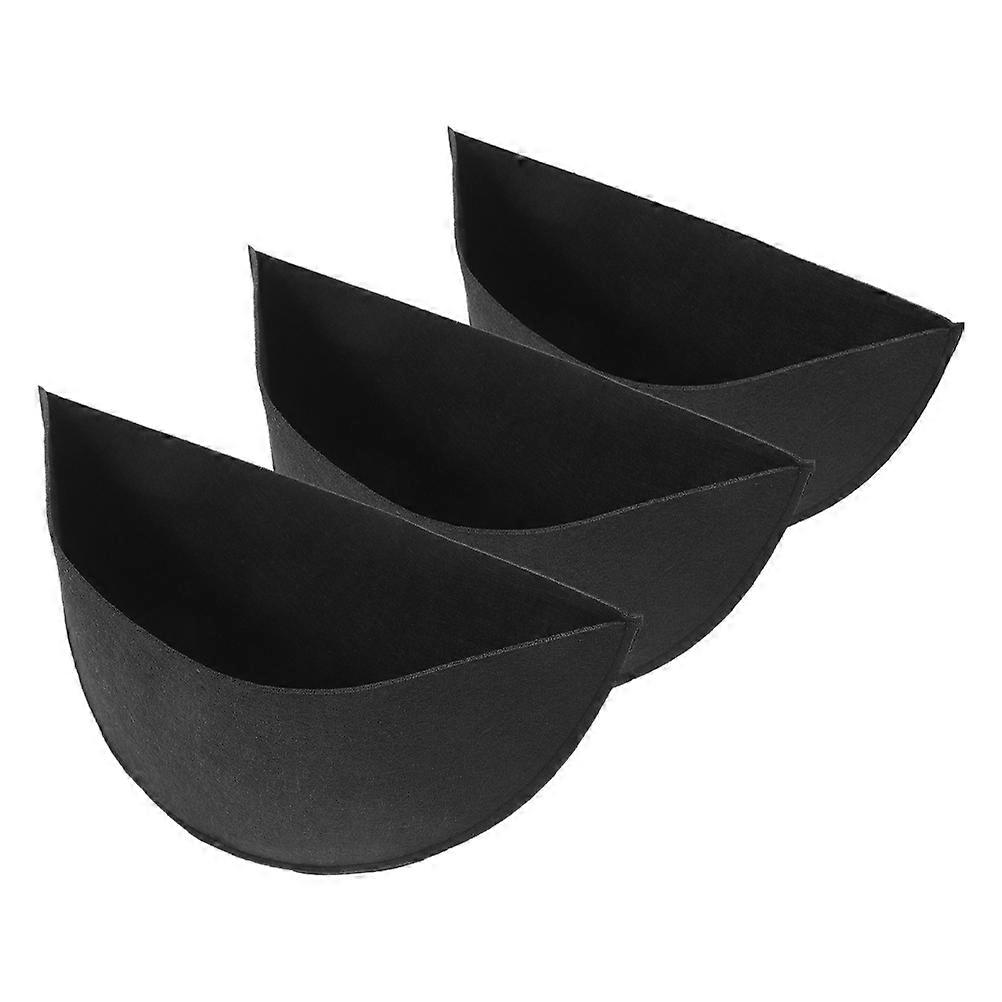9Pcs Black Felt Planter Basket Liners for Water Absorption and Support
