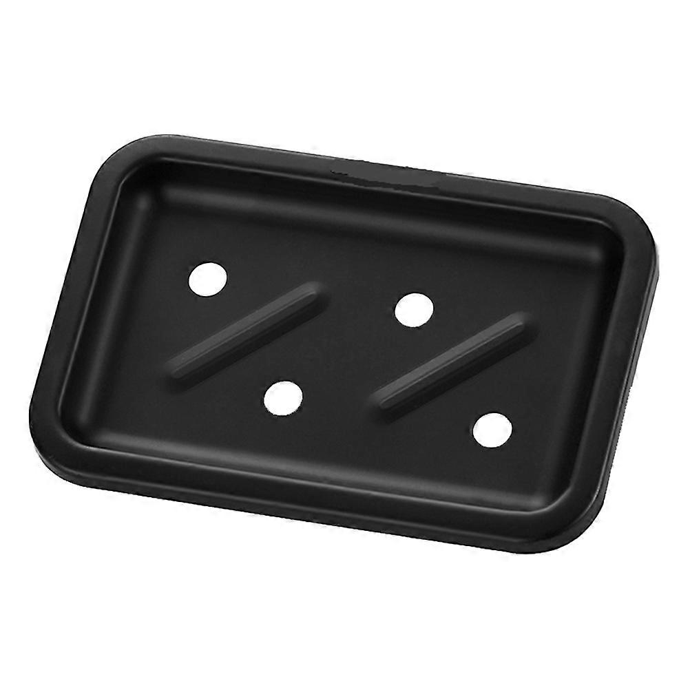 Soap Dish Holder Wall Mounted for Storage 3Pcs Punch Free Soap Rack Black