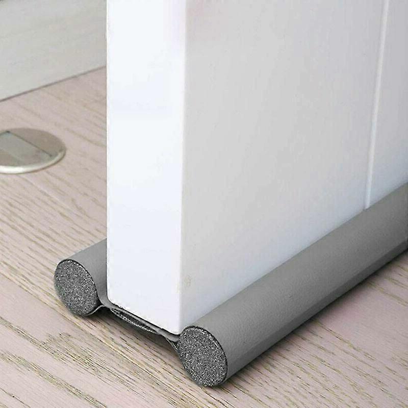 2pcs Gray double - layer Thermal Insulation Threshold, Cold Stop air flow Eliminator, wind Proof and Noise Proof