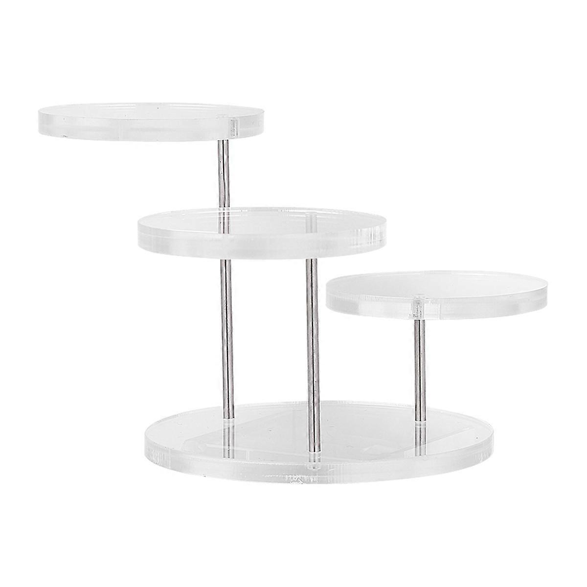 Ring Display Stand Acrylic for Jewelry Display 4Sets Multilayer Showcase