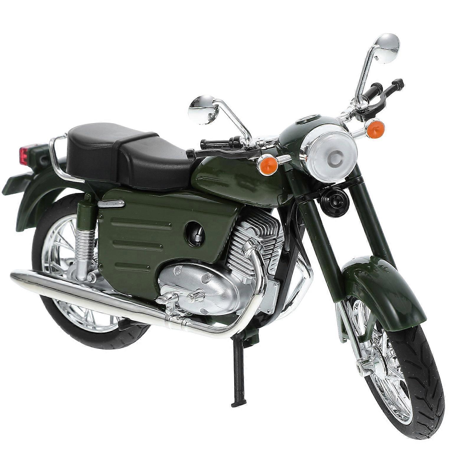 Vintage Motorcycle Model for Decoration with Lighting Effect