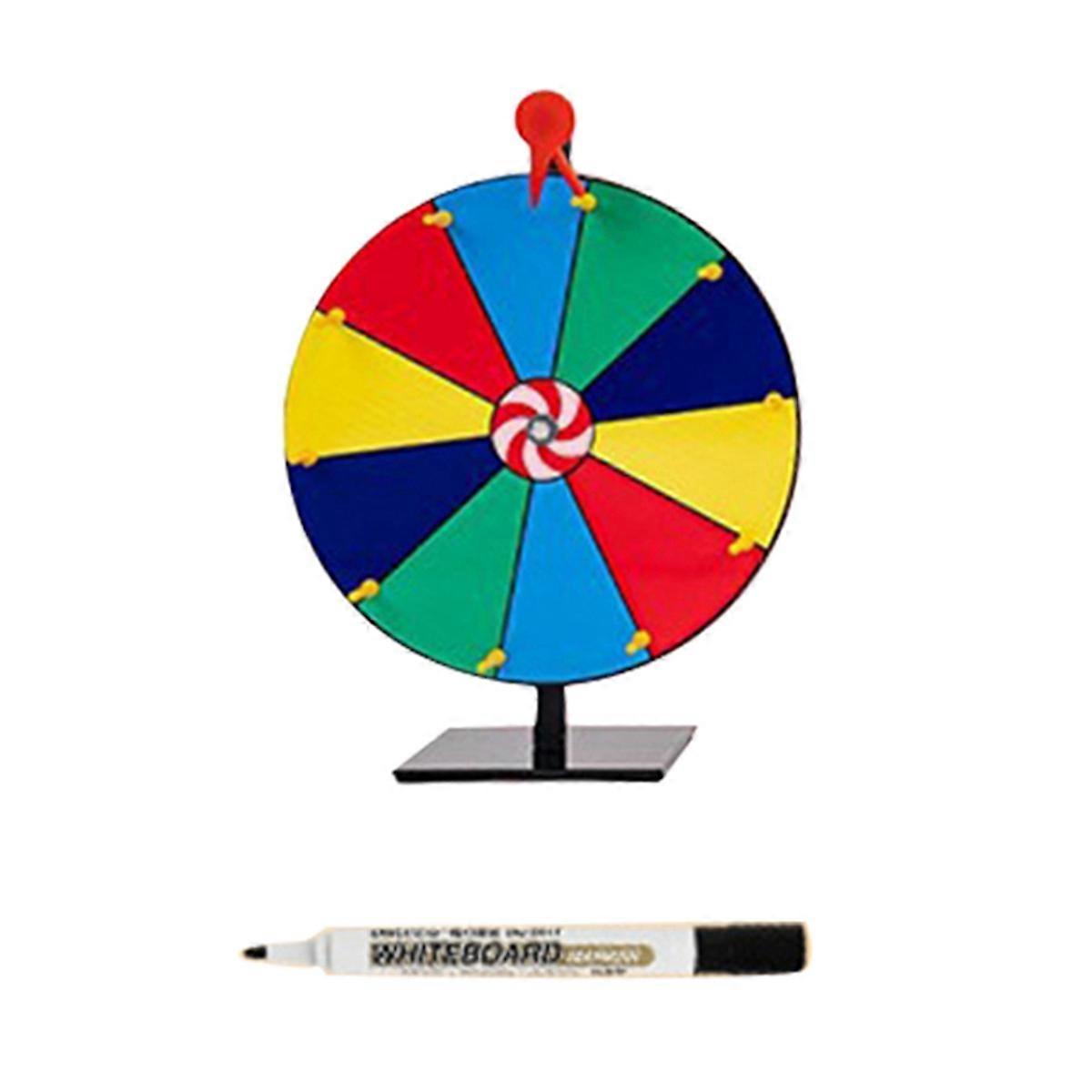 12In Tabletop Prize Wheel 10 Slots Editable Wheel