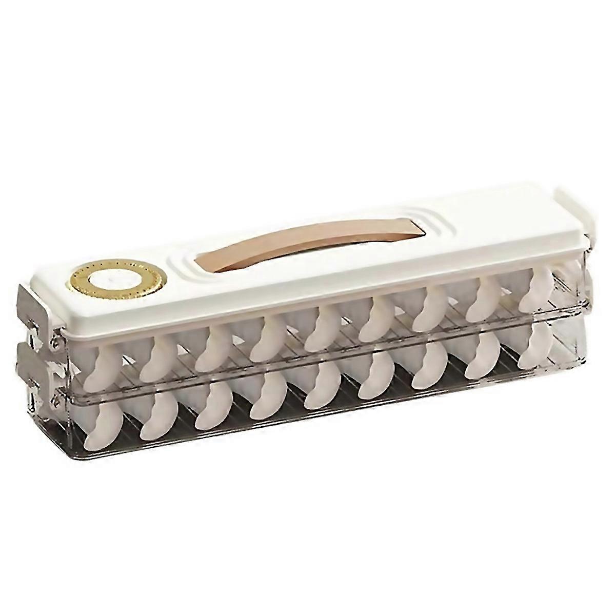 For Airtight Food Storage Containerstackable Dumpling Cookie Carrier With Lid And Handleideal For