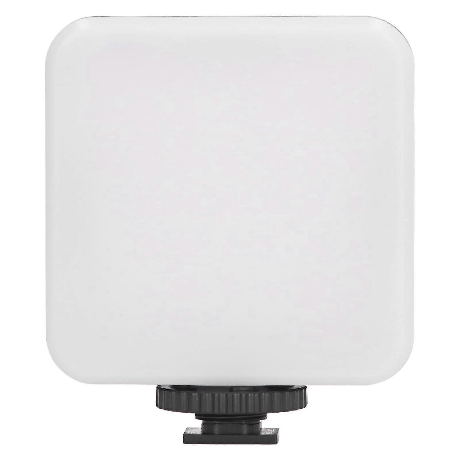 LED Fill Light Mini Cute White Light 1/4in Screw Hole Portable Video Fill Lamp for Camera Tripod