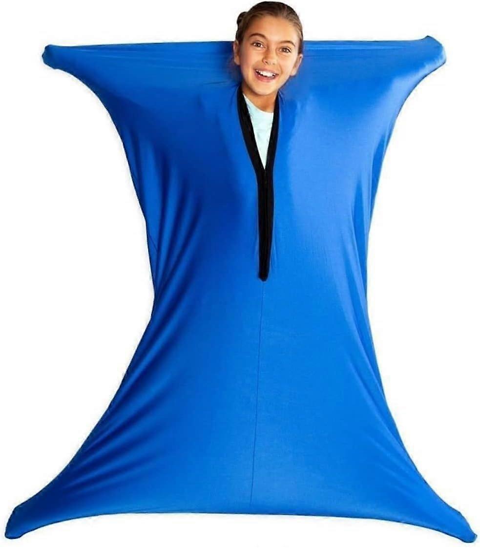 Sensory Body Socks For Kids 40 X 27 Inches Full Body Wrap Blue2 Size S Stretchy Anxiety Relief For Autistic Children