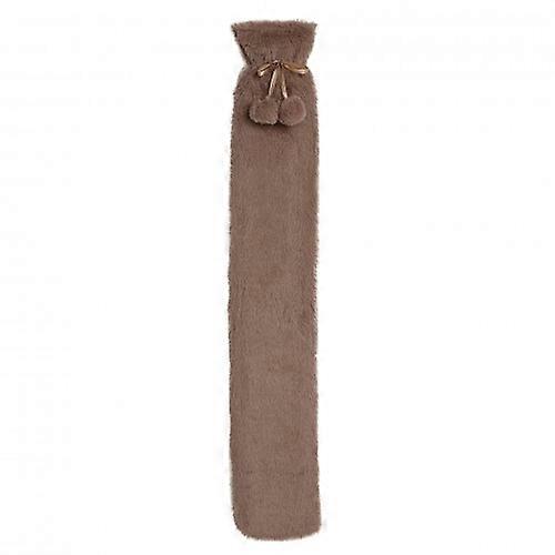 Sophia Layers Wärmflasche aus weichem Kunstfell, 1,7 l, lang, Taupe