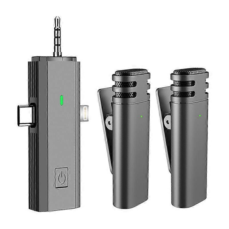 S17 Wireless 3 In 1 Lavalier MIC,Spec: One Drag Two