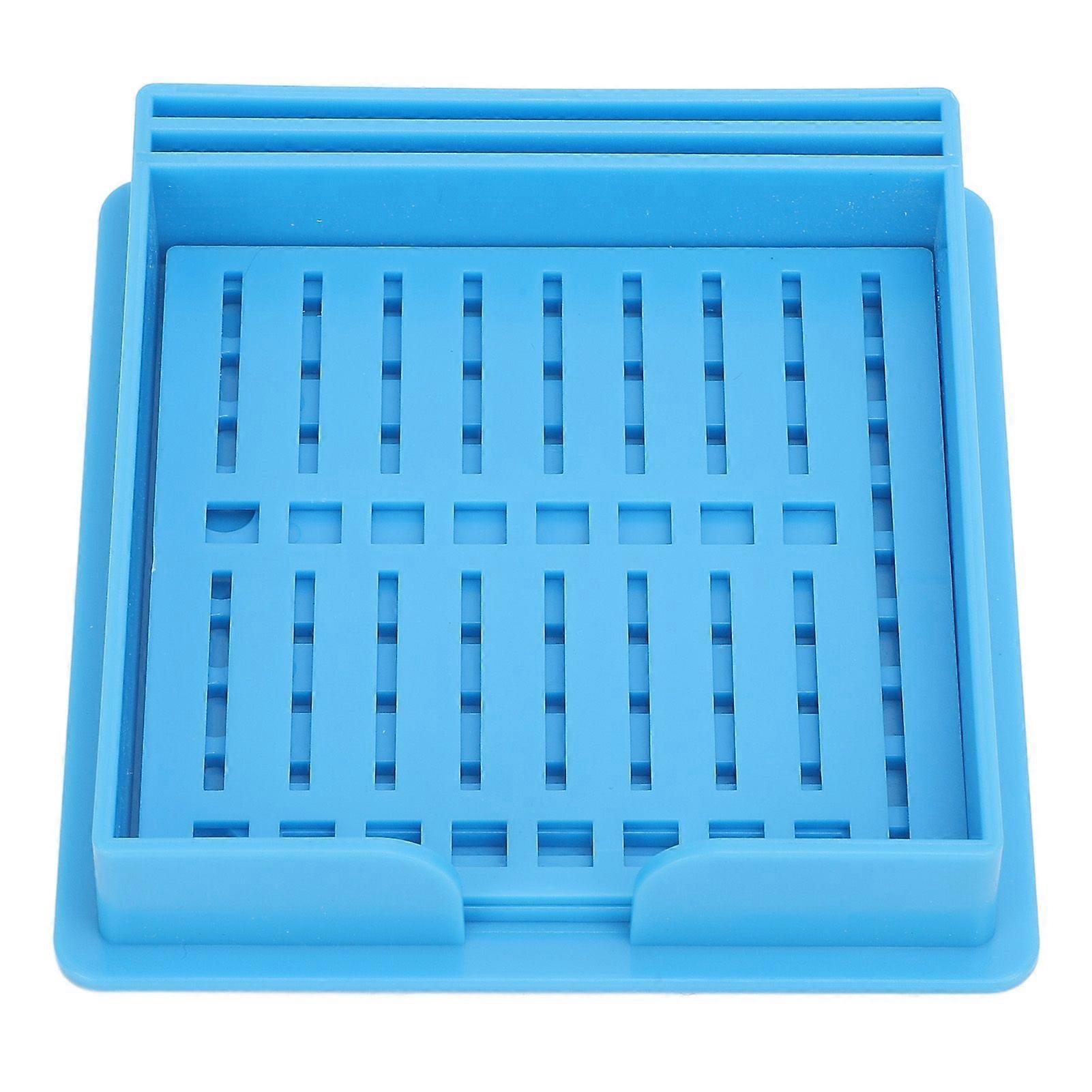 Sticky Note Holder Stencil Compatible Multi Purpose Dispenser Sticky Note Stencil Template for Office Blue