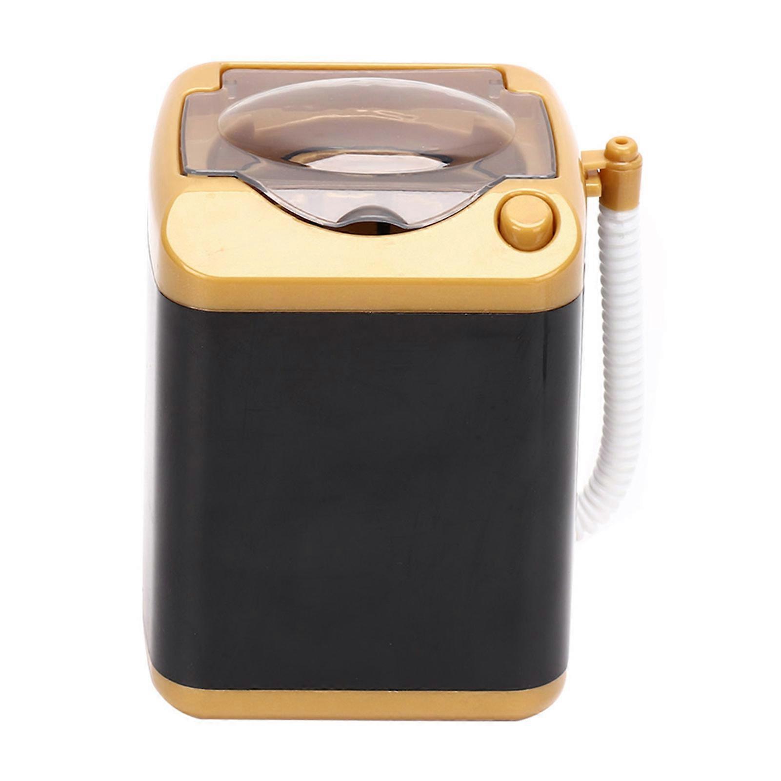 Mini machine à laver électrique, outil cosmétique, machine de nettoyage, jouet pour enfants, cadeau (doré)