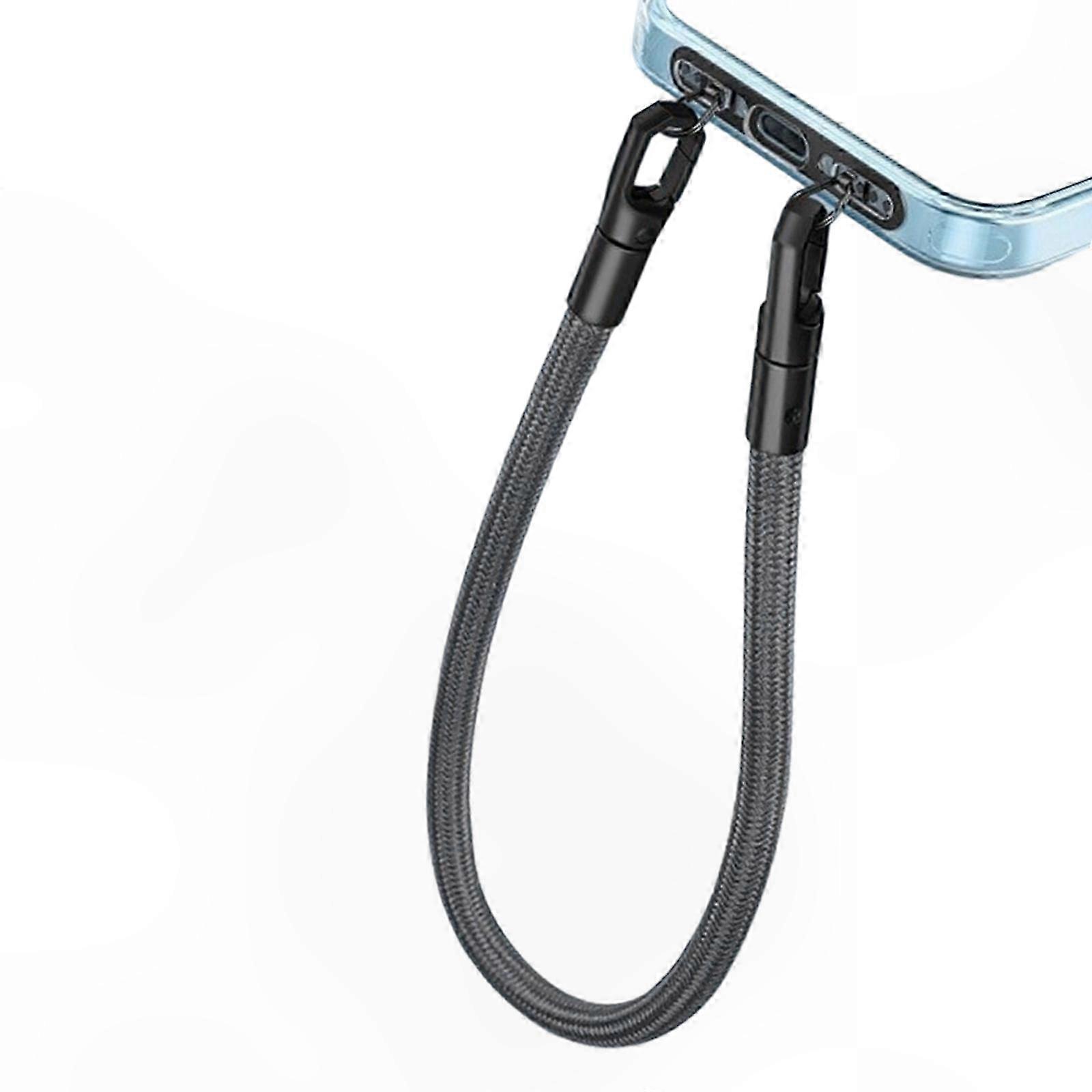 Double Ring Metal Lanyard Clip for Phone Accessories Beige Quick Fix Solution