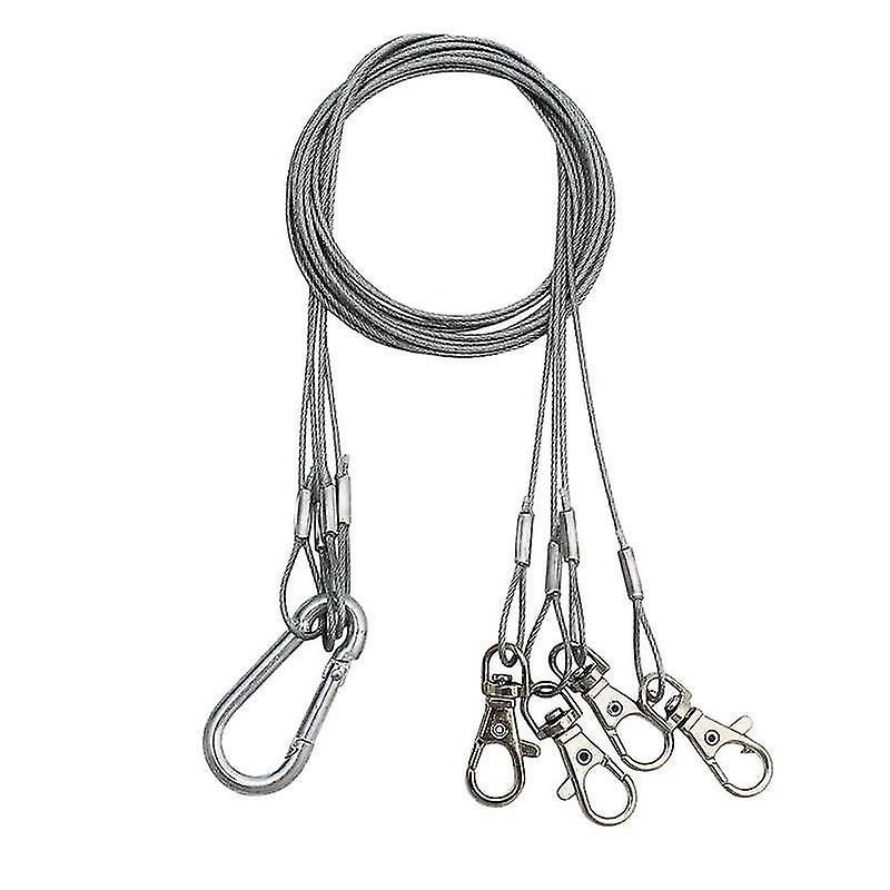 طقم تعليق إضاءة حوض السمك الفولاذ المقاوم للصدأ شنق حبل هوك - كابل مجلفن