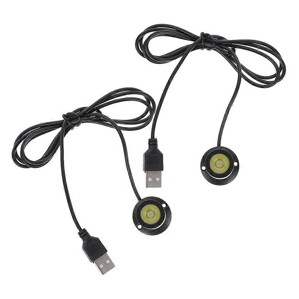 Compact Led Spotlight Indoor Use 2Pcs Usb Interface Enhanced Illumination Adjustable Angle For Retail Environment