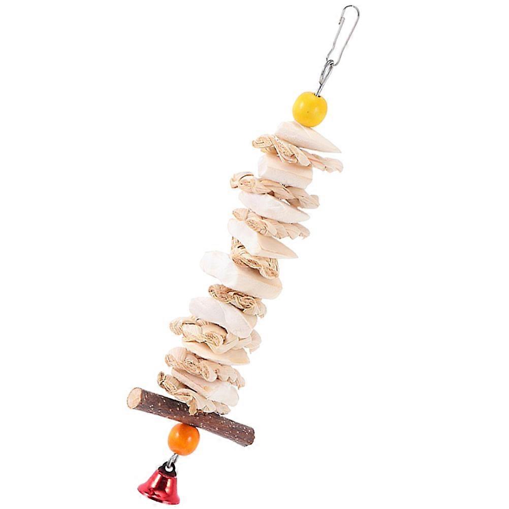 Cuttlebone Parrot Toy Hanging Chewing Toy for Bird Cage Use 5Pcs Set