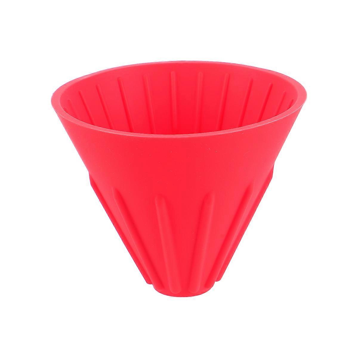 Practical Coffee Filter Funnel for Brewing 2Pcs Durable Silica Gel Tool