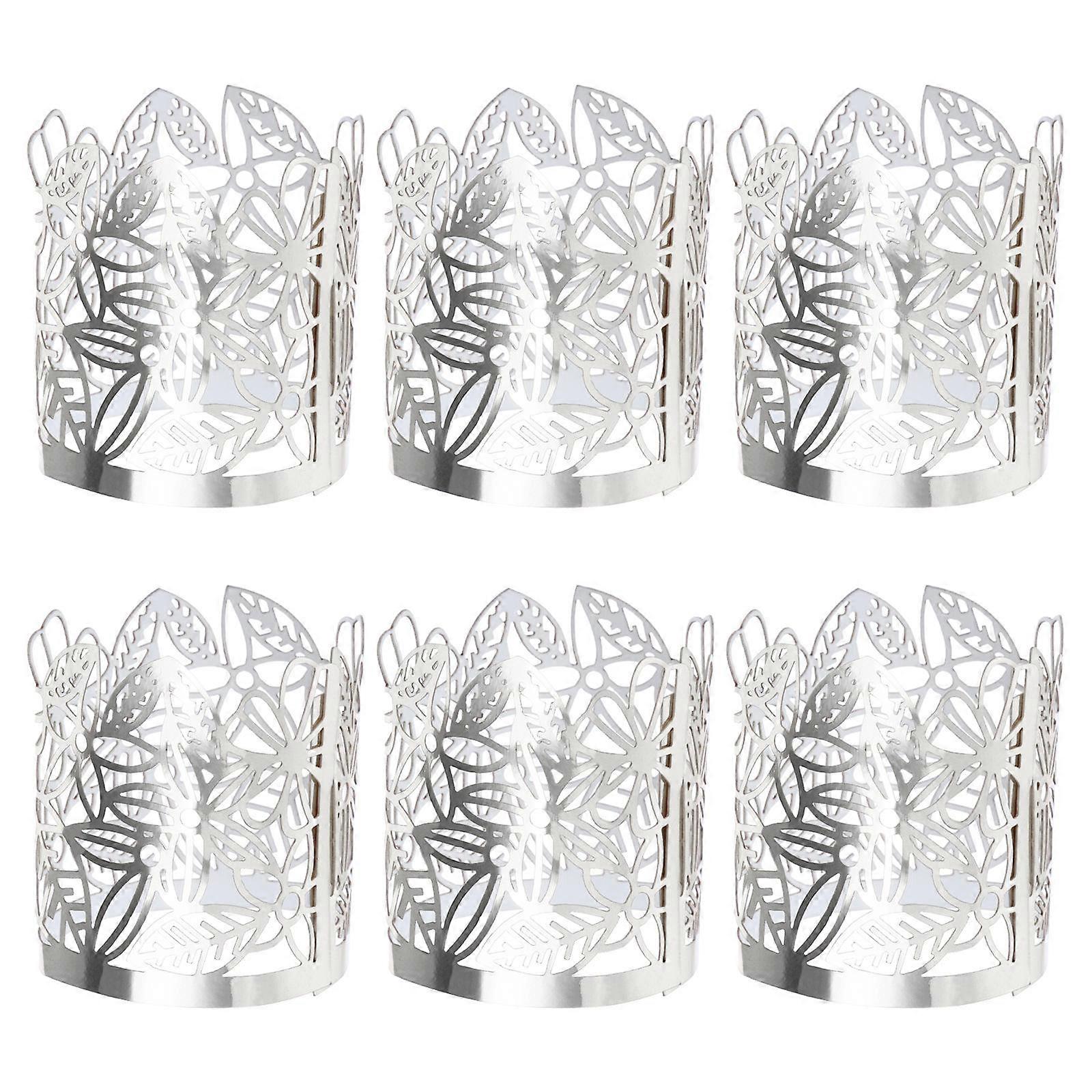 Paper Lamp Enclosures for Lamp Use 100Pcs Silver Candle Holder Wraps
